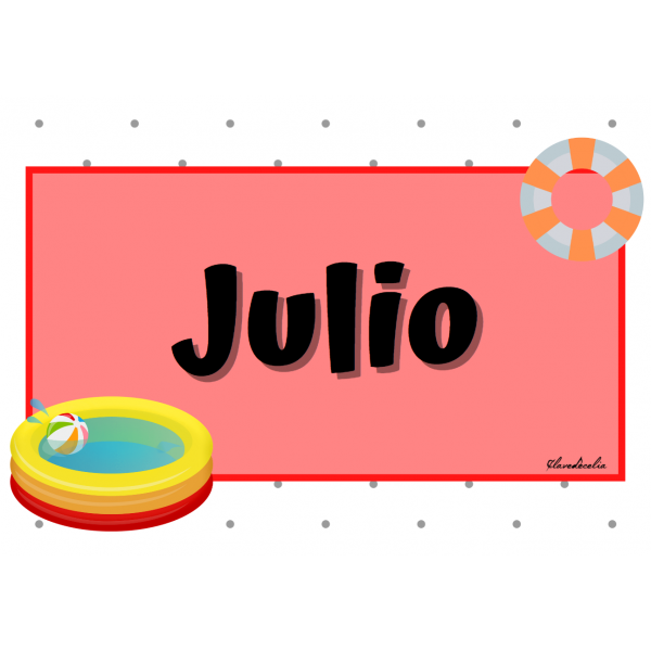 Meses del año. Calendario cumpleaños.
