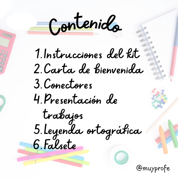 KIT DE BIENVENIDA PARA EL ALUMNADO