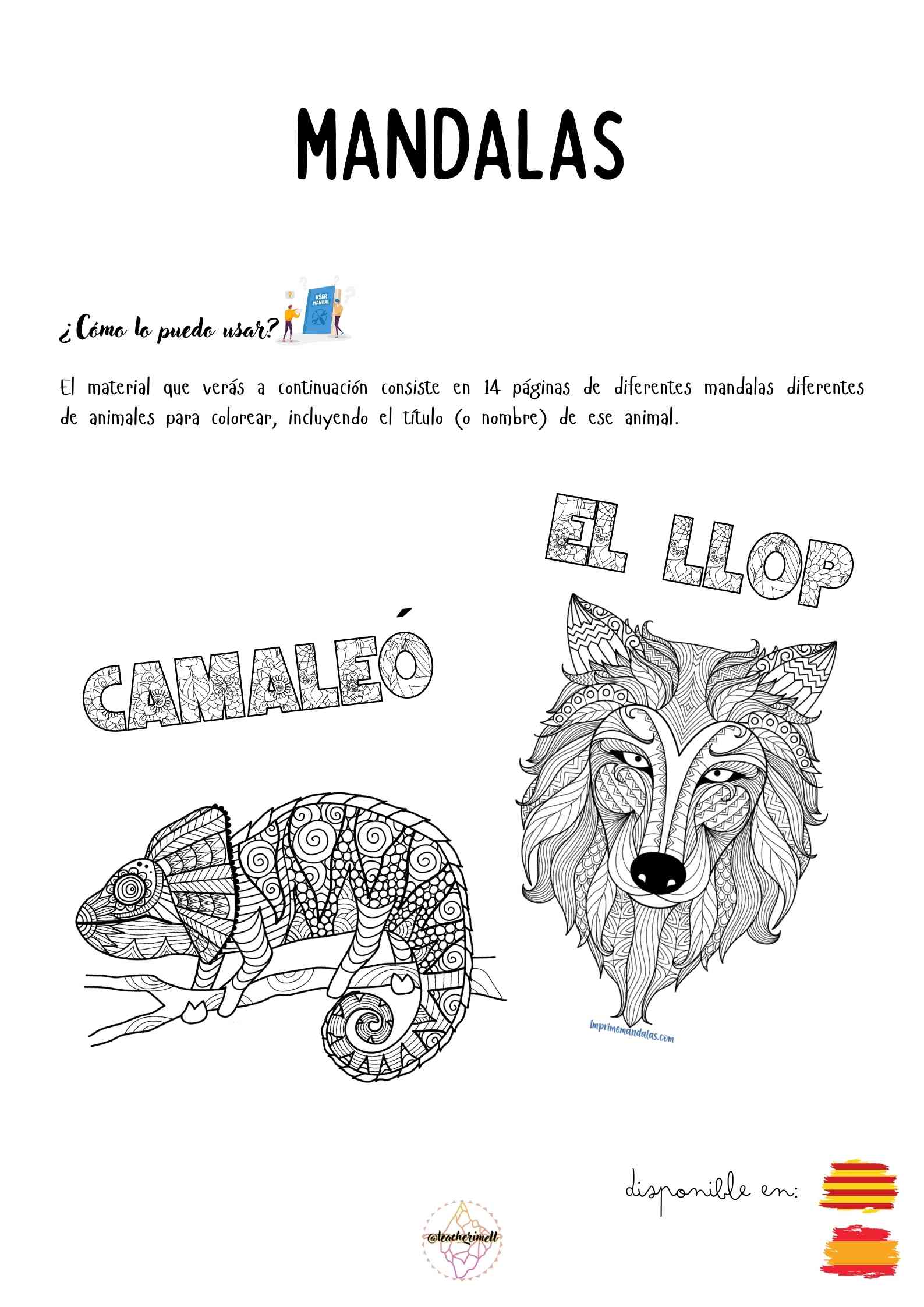 Mandalas/Mandales animals/es