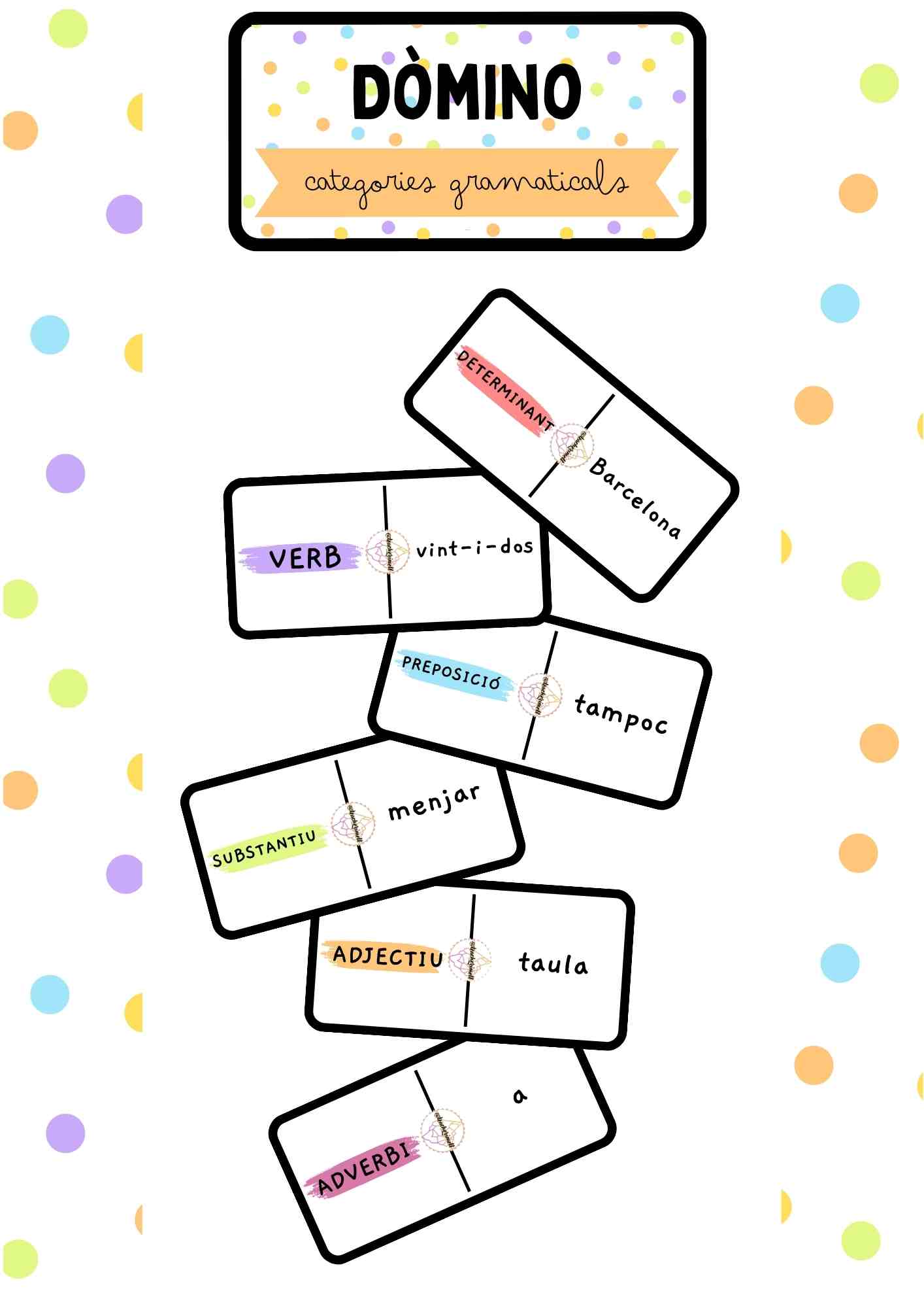 Dòmino categories gramaticals