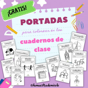 PORTADAS PARA CUADERNOS DE CLASE