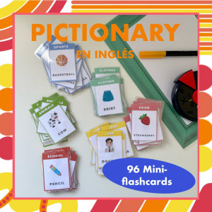 MINI-FLASHCARD PARA JUGAR AL PICTIONARY
