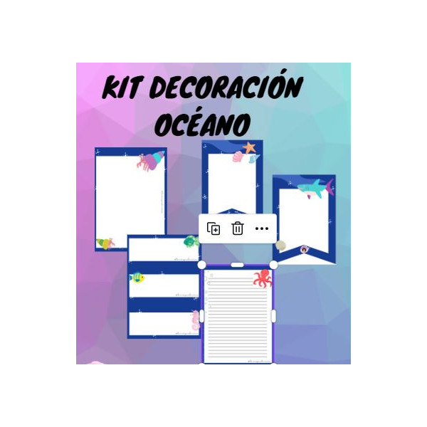Kit decoración "El océano"