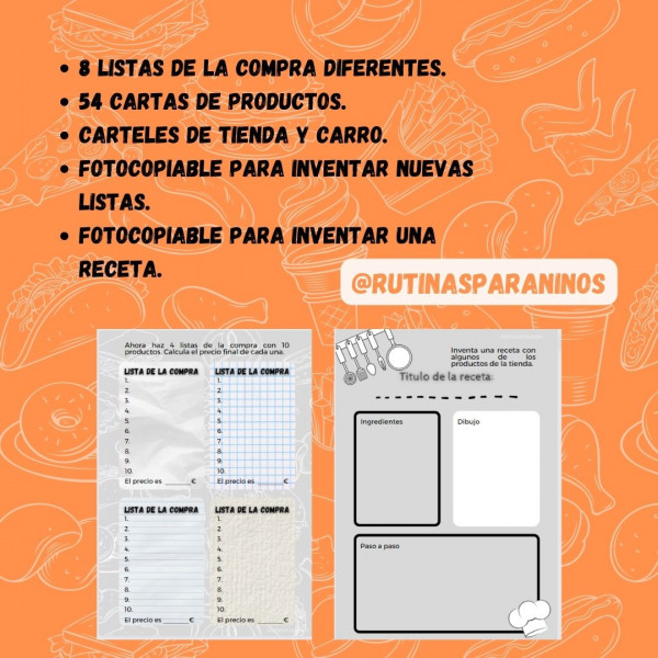 La lista de  la compra