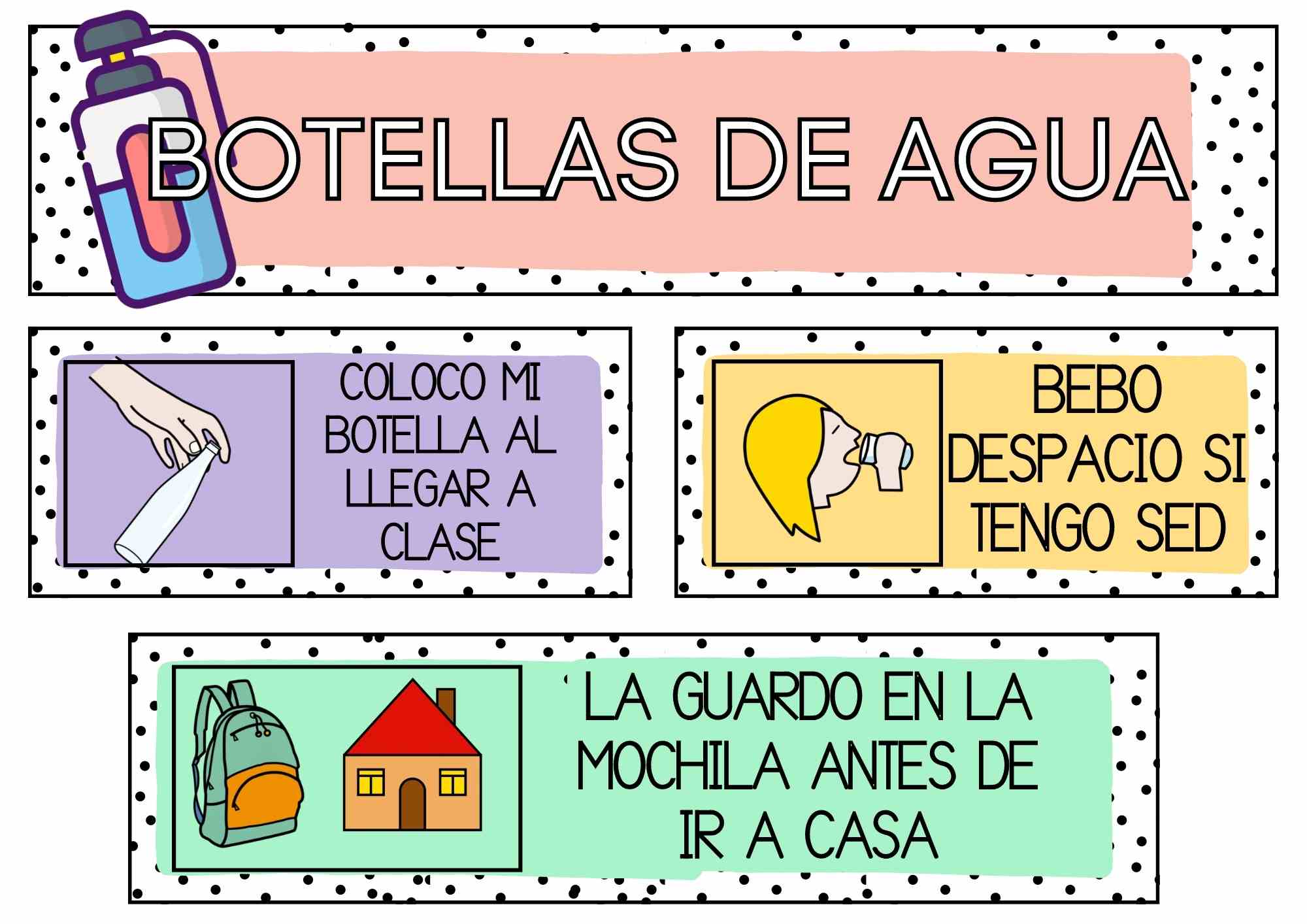 NORMAS botella de agua