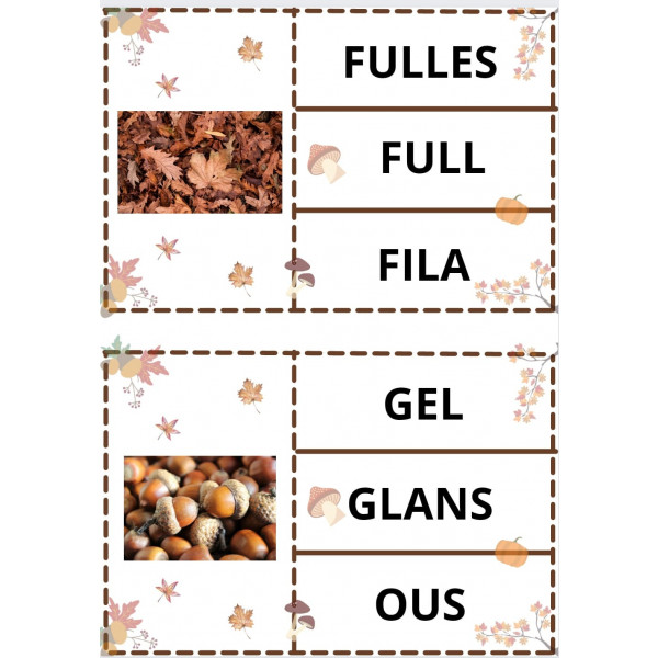 Què hi posa? Tardor