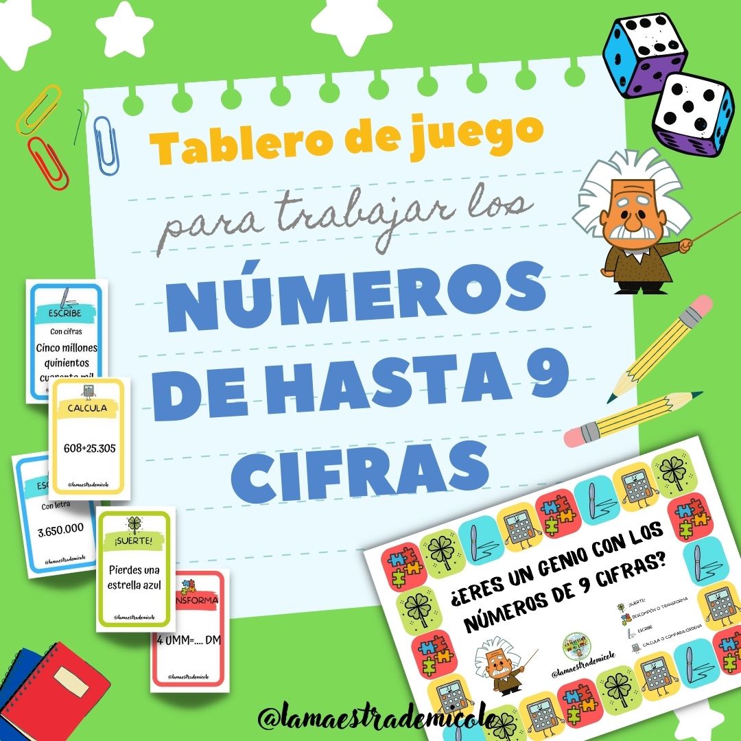 JUEGO DE LOS NÚMEROS DE 9 CIFRAS