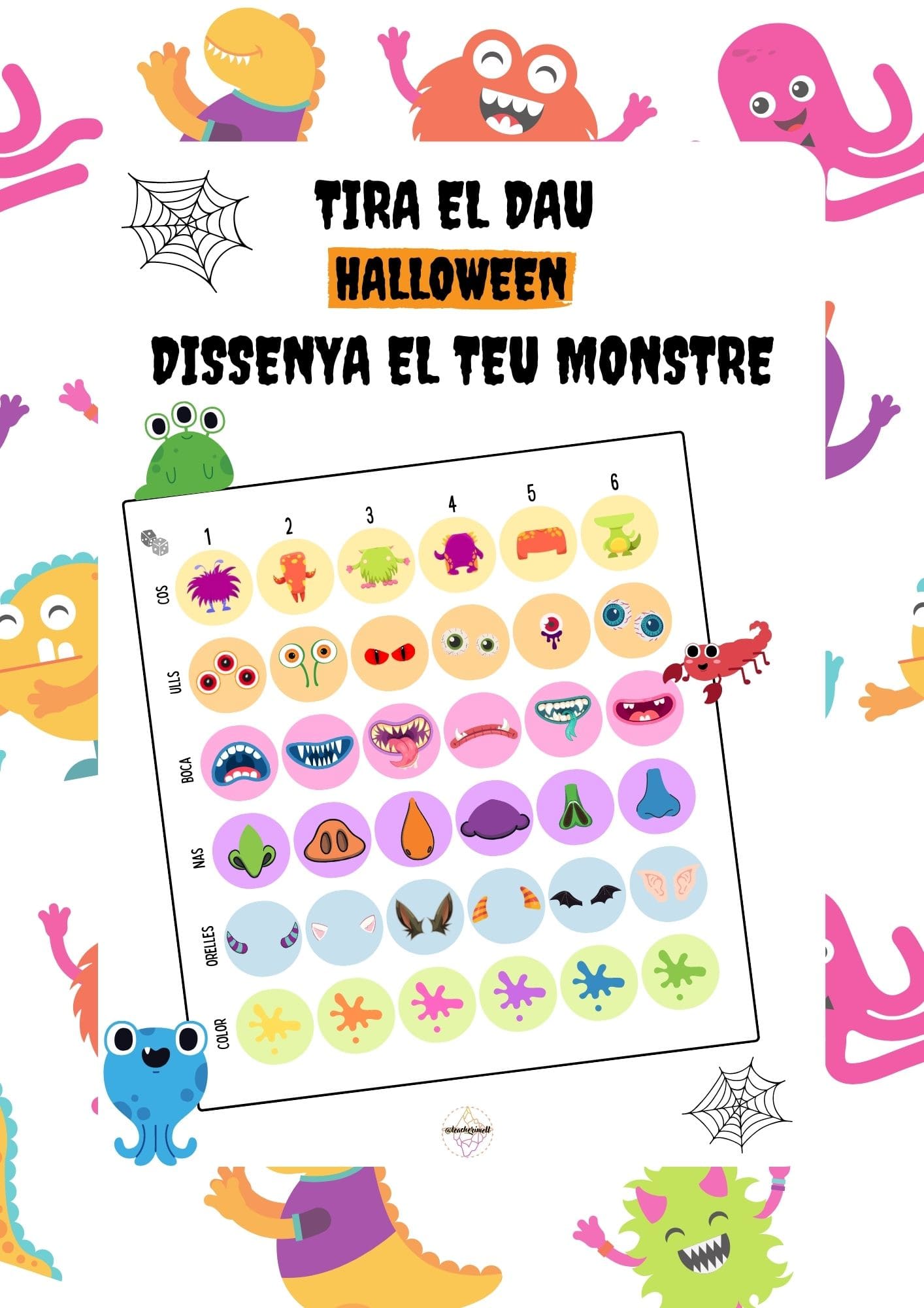 Dissenya el teu monstre (Halloween)