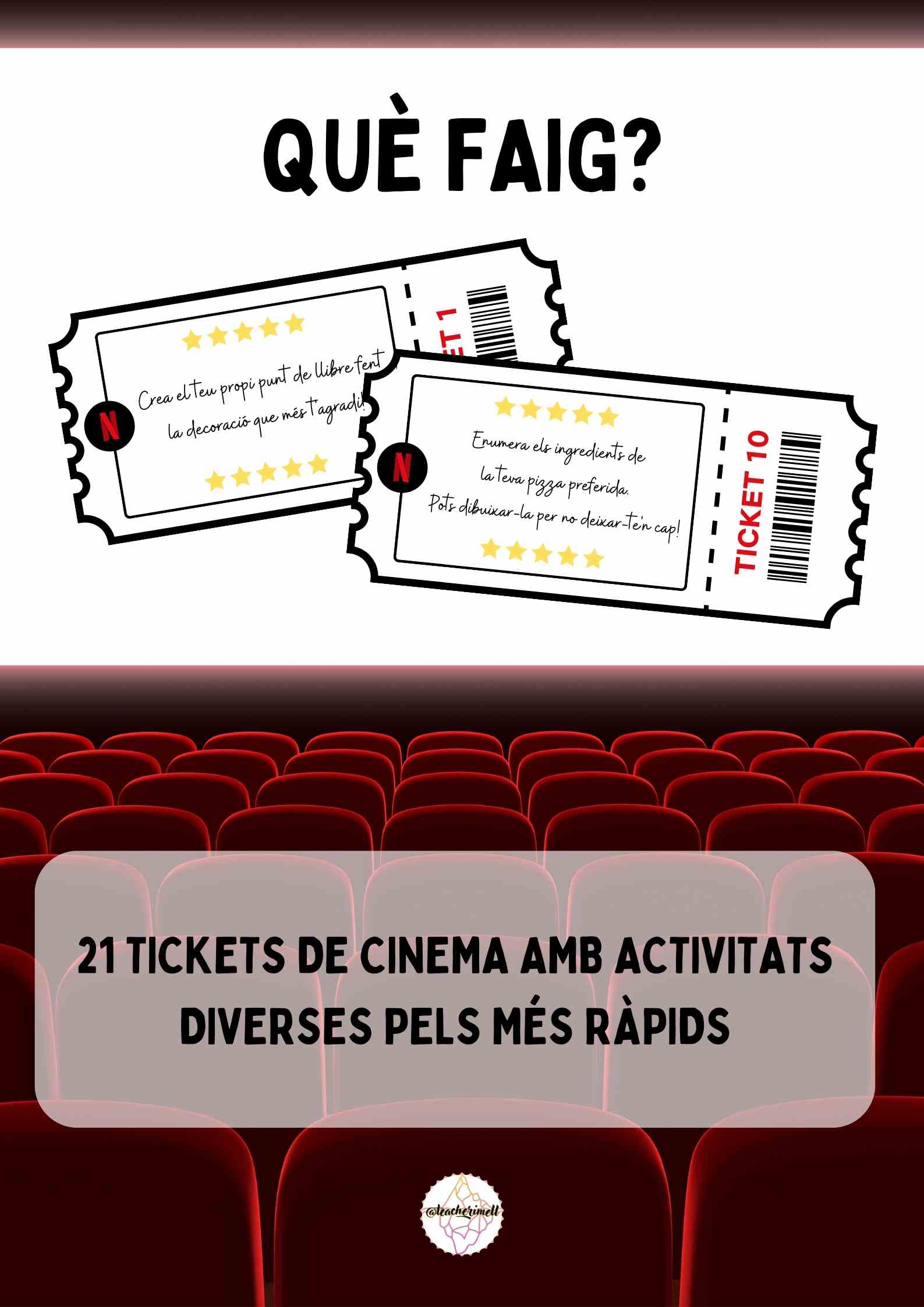 QUÈ FAIG? Fast finishers cinema