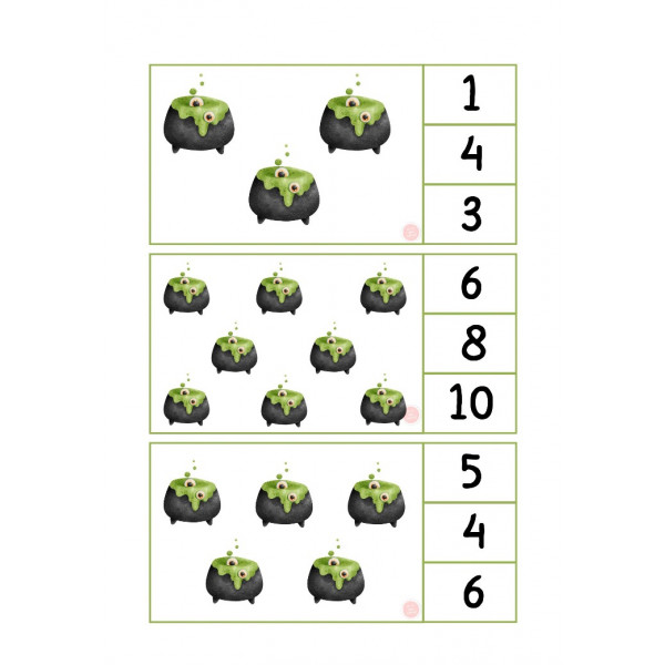 NÚMERO-CANTIDAD HALLOWEEN