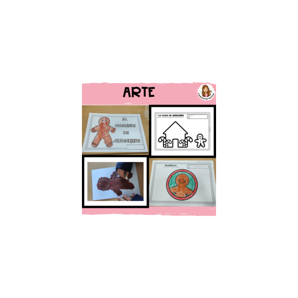 Actividades Hombre de Jengibre / Gingerbread Man Workscheets. December. Spanish