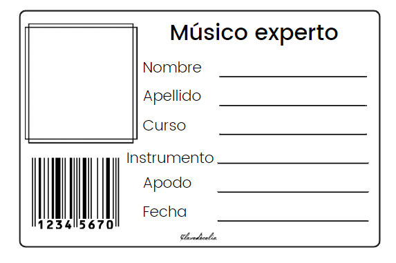 CARNET MÚSICO EXPERTO