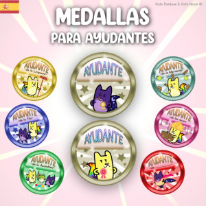 MEDALLAS para los AYUDANTES de CLASE