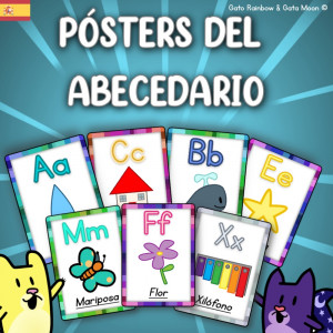 Pósters del abecedario / Flash cards de las letras