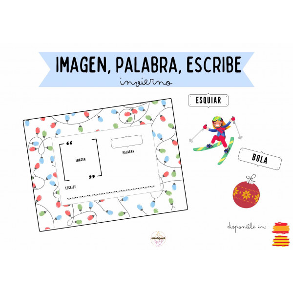 LECTO Imagen, palabra, escribe invierno