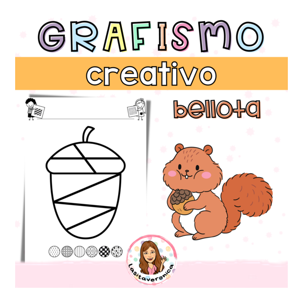 Grafismo Creativo Bellota. Otoño / Acorn Doodle. Autumn. Art activities