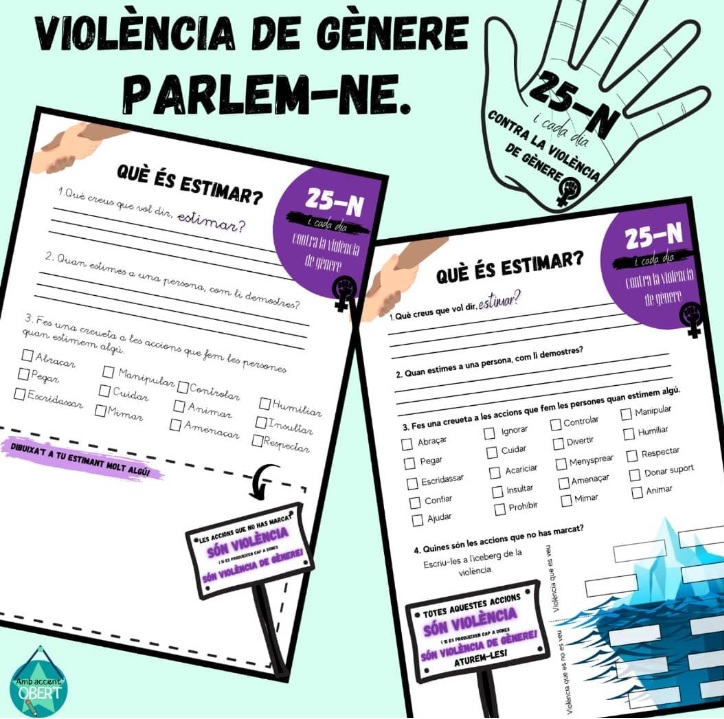 QUÈ ÉS ESTIMAR? NO A LA VIOLÈNCIA DE GÈNERE