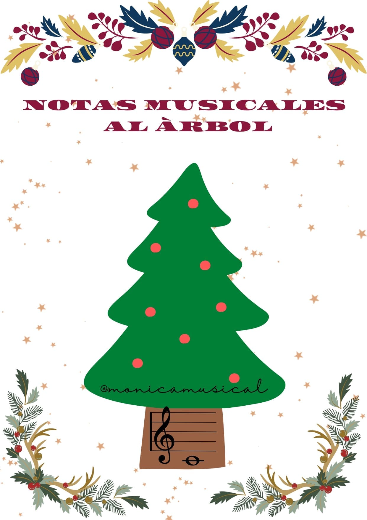 NOTAS MUSICALES AL ÁRBOL