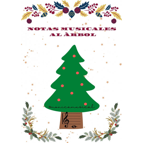NOTAS MUSICALES AL ÁRBOL