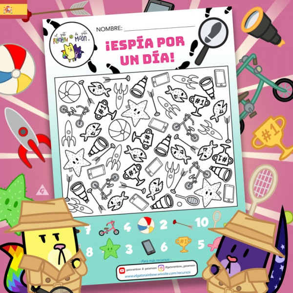 ESPÍA por un DÍA - Actividad de discriminación visual