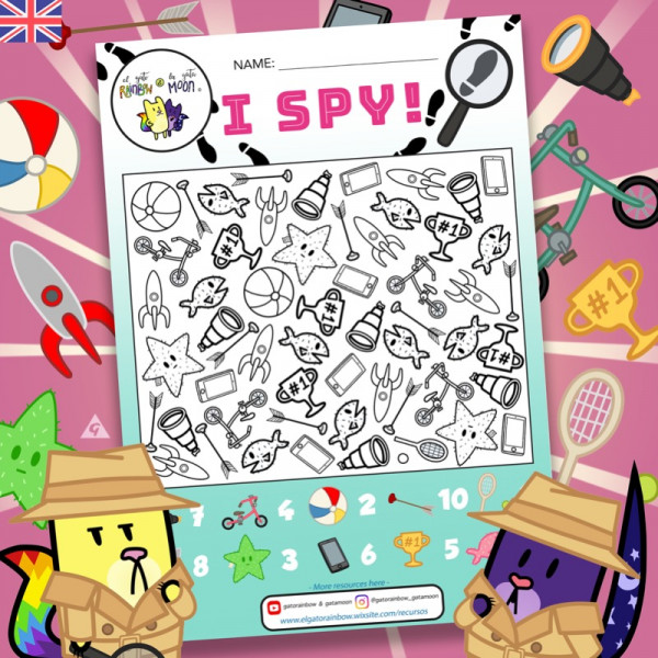 [INGLÉS] ESPÍA por un DÍA - Actividad de discriminación visual