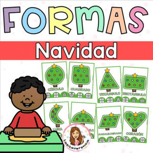 Plastilina formas Navidad. Christmas tree Playdough. Shapes. December. Spanish