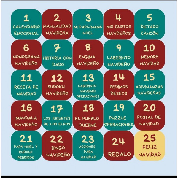 Calendario Adivento (24 Act) (CAST / CAT)