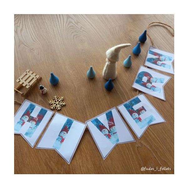 Banderoles HIVERN-Banderines INVIERNO