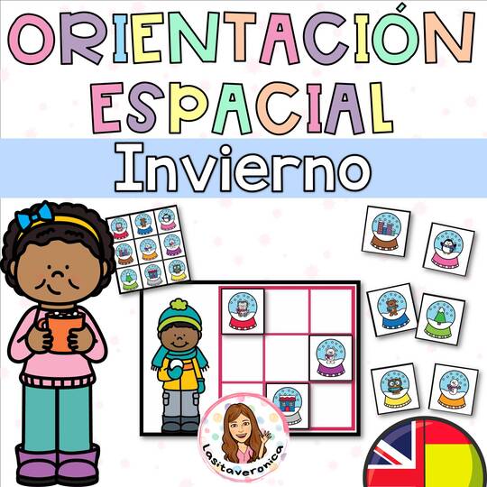 Orientación espacial invierno. January. Math centers / Spatial Concepts Winter