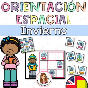 Orientación espacial invierno. January. Math centers / Spatial Concepts Winter
