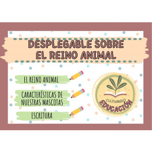 Desplegable reino animal