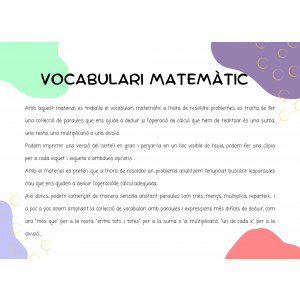 VOCABULARI MATEMÀTIC