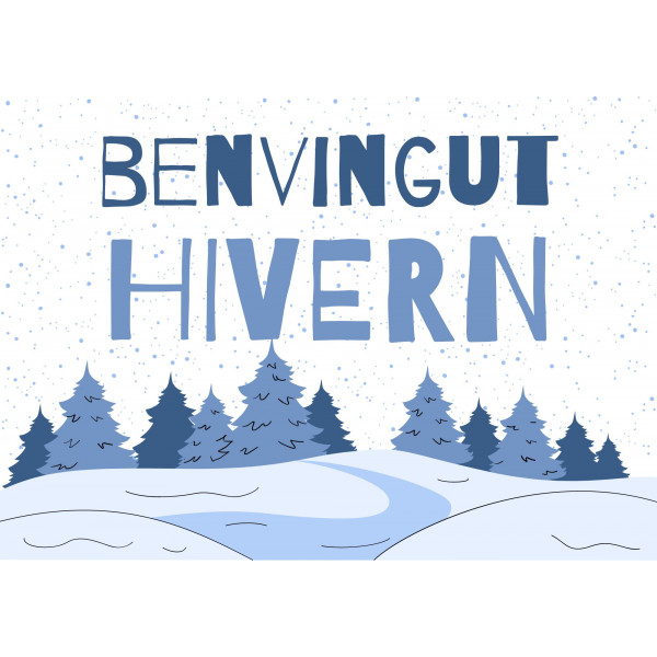 Cartell benvingut hivern