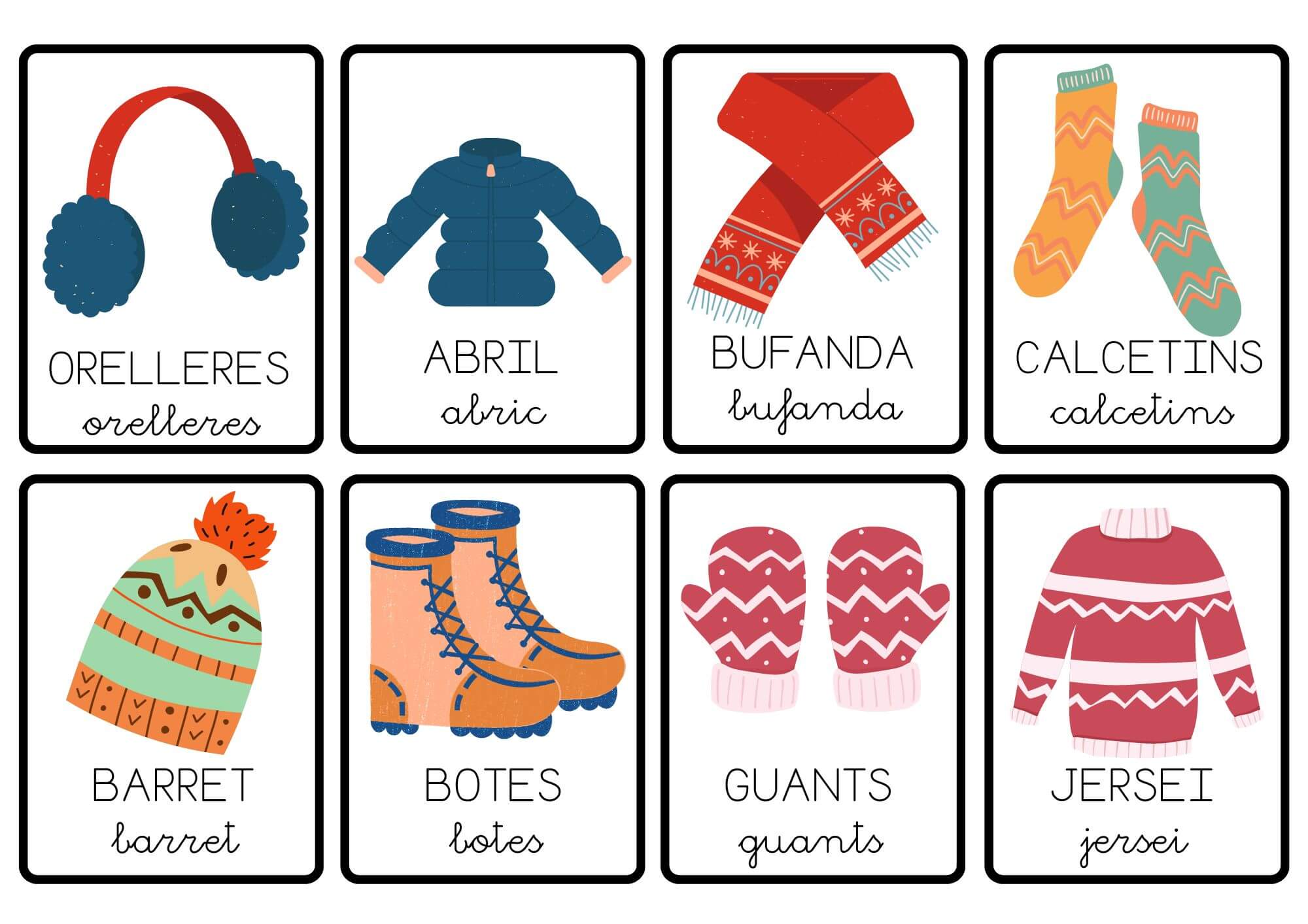 VOCABULARI DE L'HIVERN