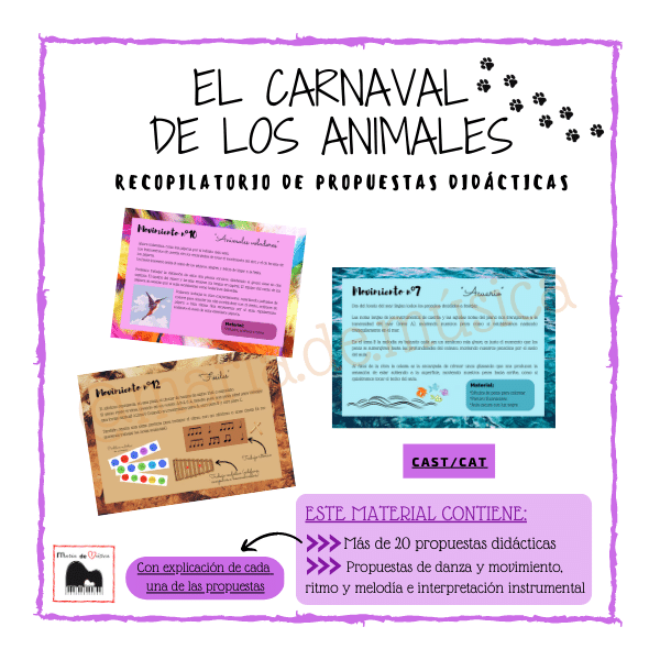 El carnaval de los animales propuestas didácticas