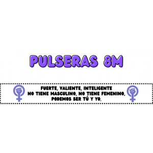 PULSERAS 8M DIA DE LA MUJER