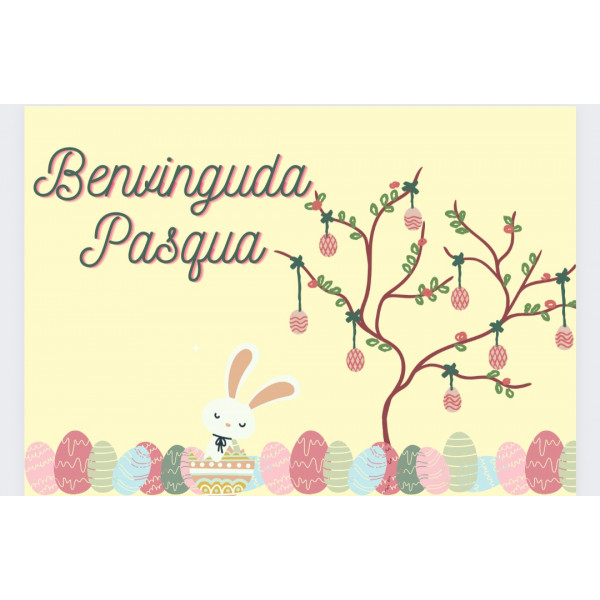 Cartell benvinguda Pasqua