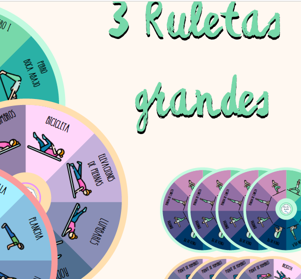 RULETAS DE ENTRENAMIENTO DEPORTIVO YOGA, PILATES Y FITNESS
