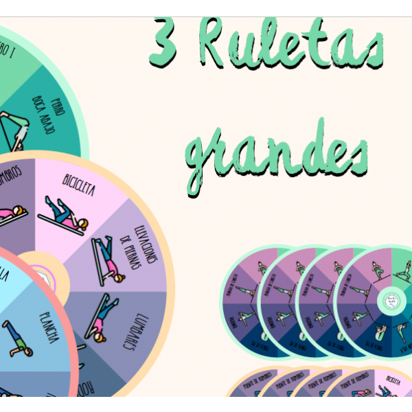 RULETAS DE ENTRENAMIENTO DEPORTIVO YOGA, PILATES Y FITNESS