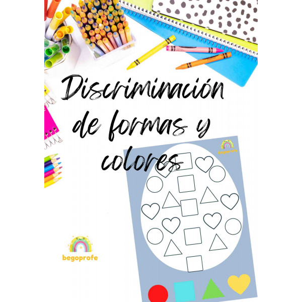 Pascua discriminación de formas y colores - Easter shapes and colors