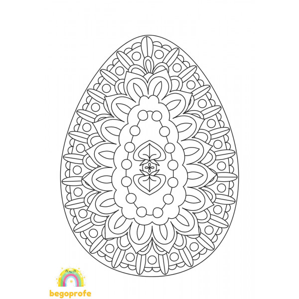Easter egg mandalas - Mandalas huevo de Pascua