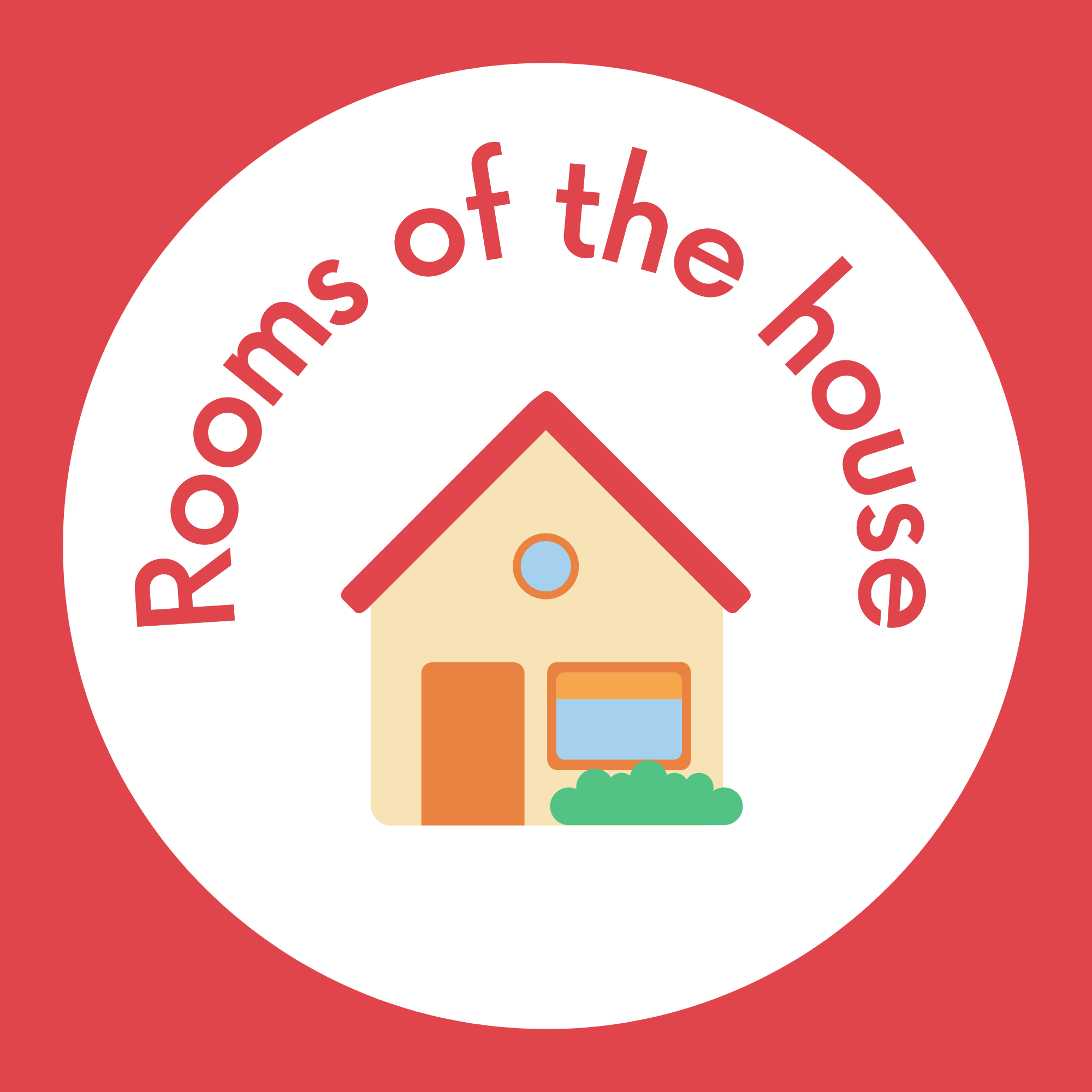 Rooms of the house worksheet