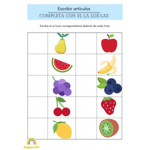 Escribir artículos - concordancia sustantivo/artículo
