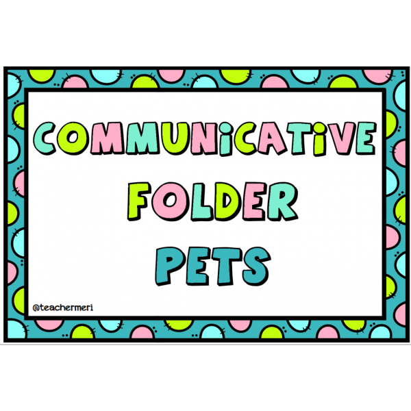 COMMUNICATIVE FOLDER PETS
