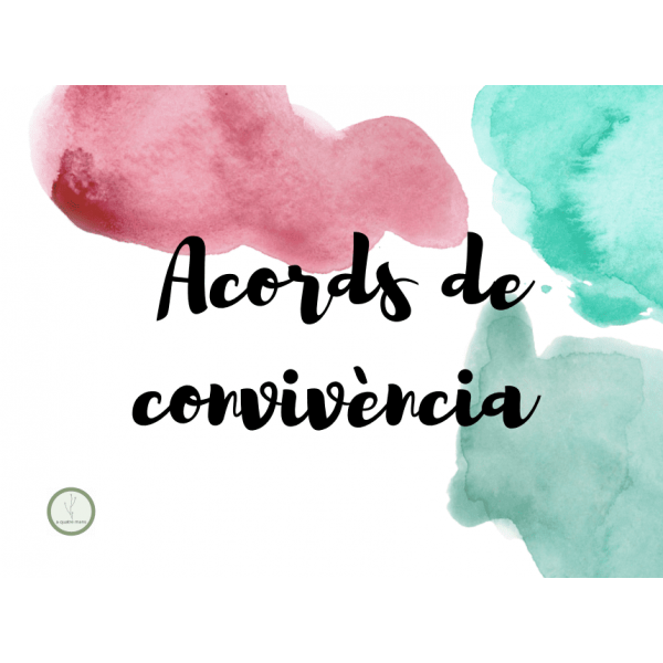 ACORDS DE CONVIVÈNCIA D'AULA