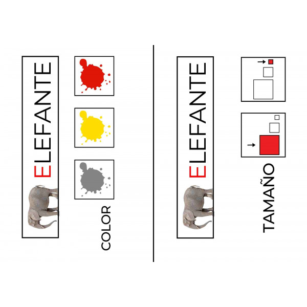 LIBRO PICTOGRAMAS CARACTERÍSTICAS ELEFANTE