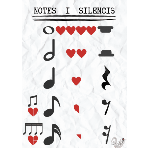 Póster Notas y Silencios / Pòster Notes i Silencis
