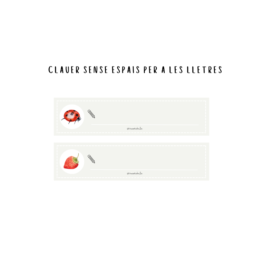 Escriptura de paraules de la primavera