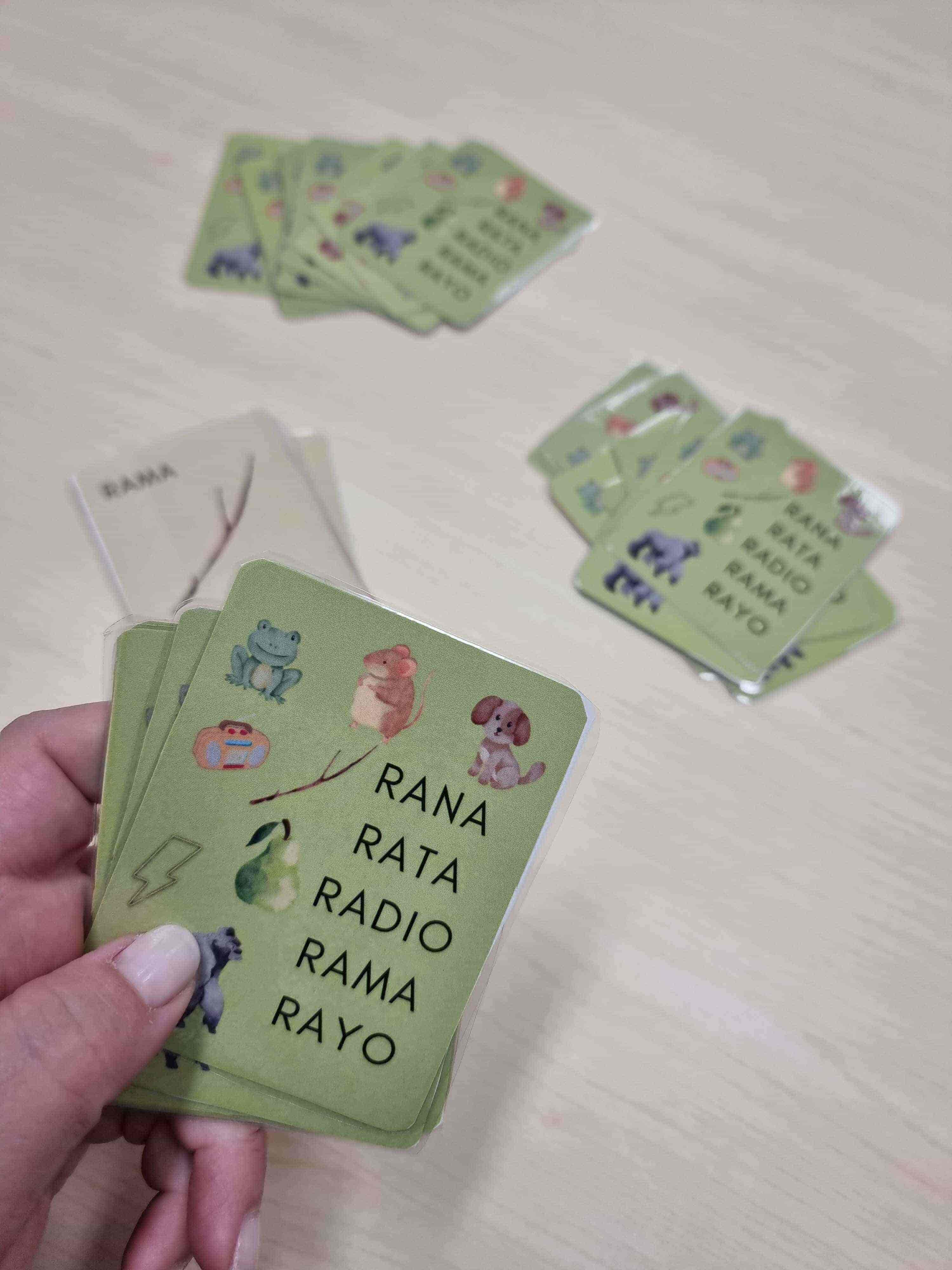 Juego cartas rotacismo