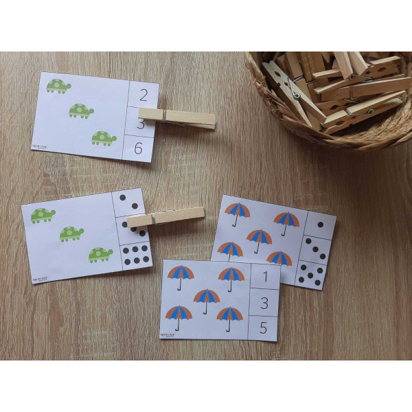 TARGETES AMB PINCES DE L'1 AL 9